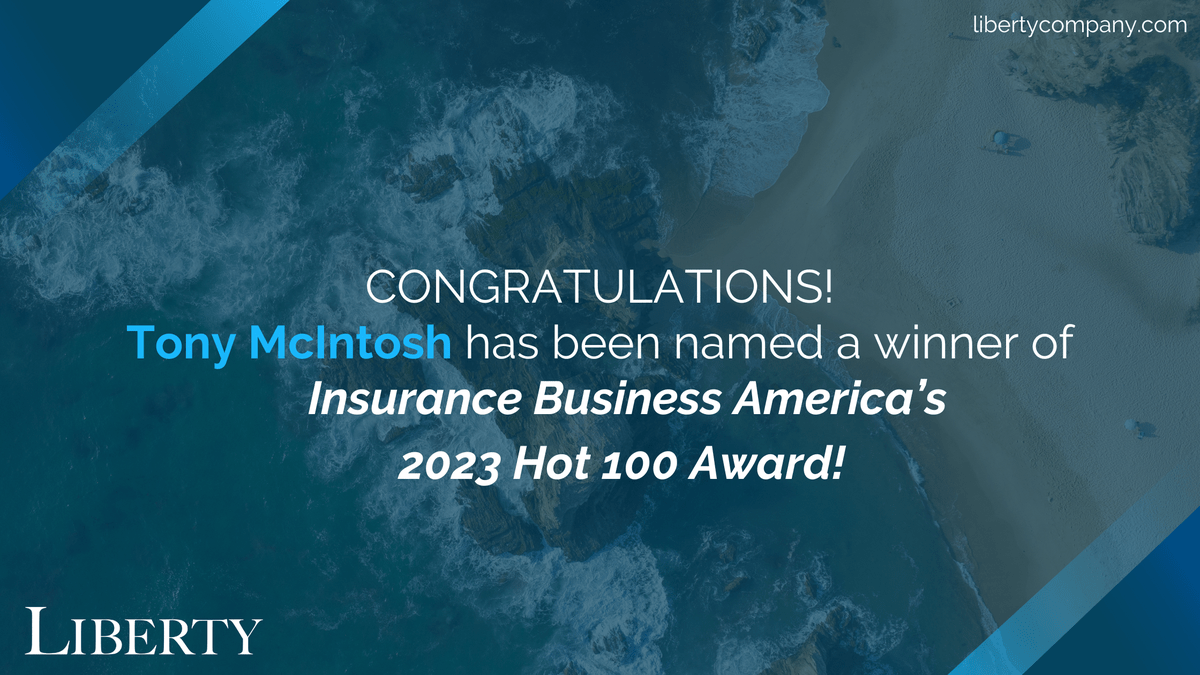 Tony Mclntosh has been named a winner of Insurance Business America's 2023 Hot 100 Awards.